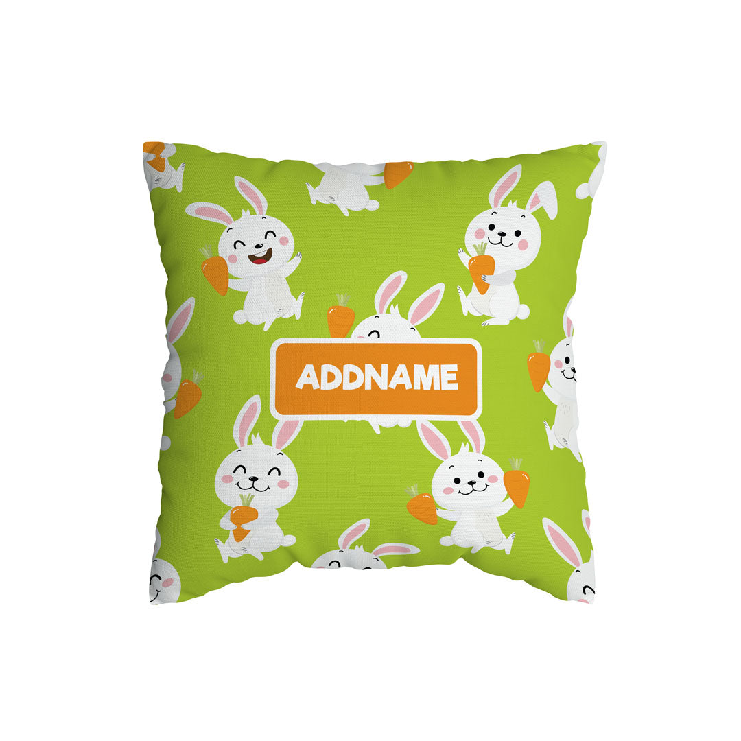 Greenery Rabbit Kiddies Full Print Cushion Cover with Inner Cushion