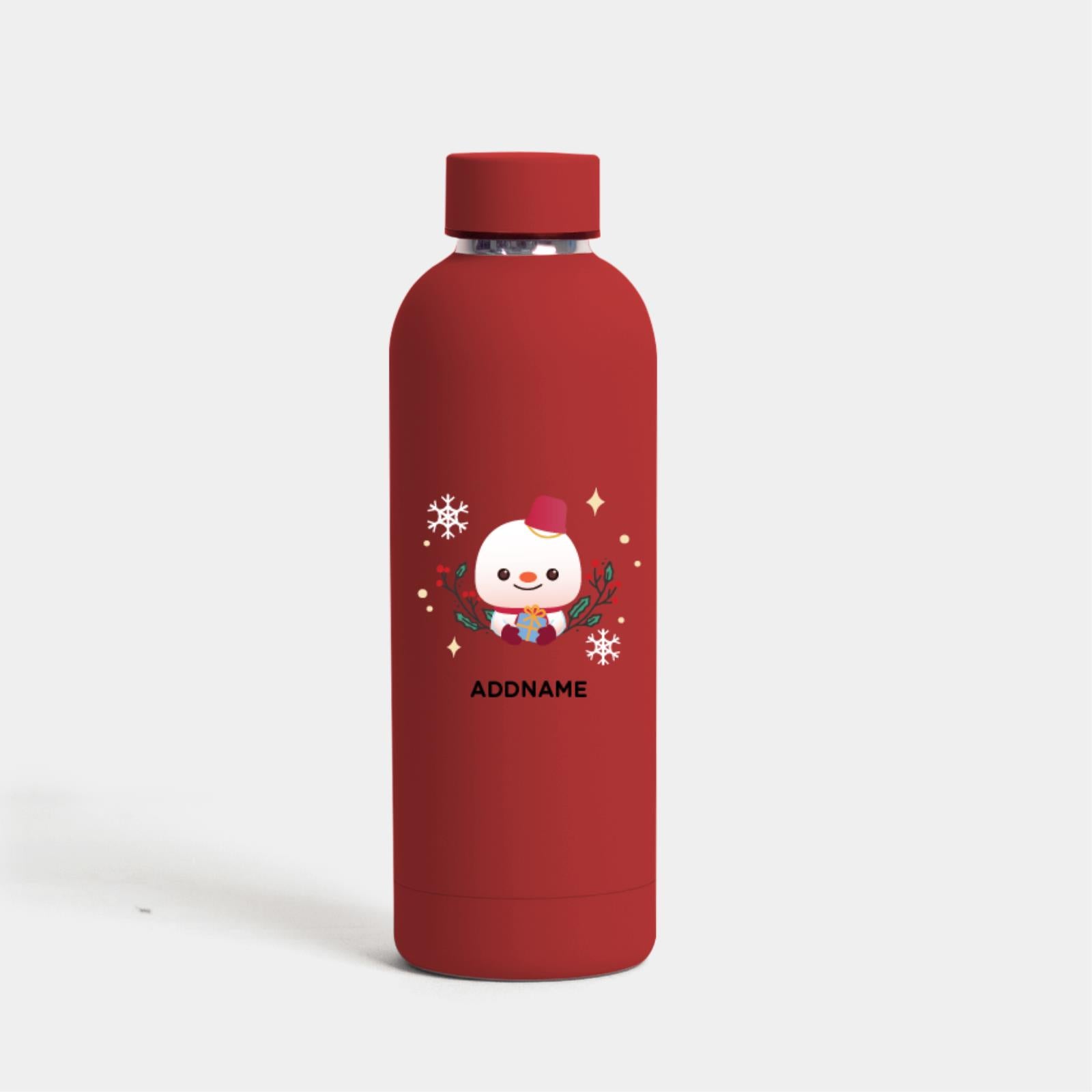 Christmas Cute Animal Series Mizu -  Snowman Red