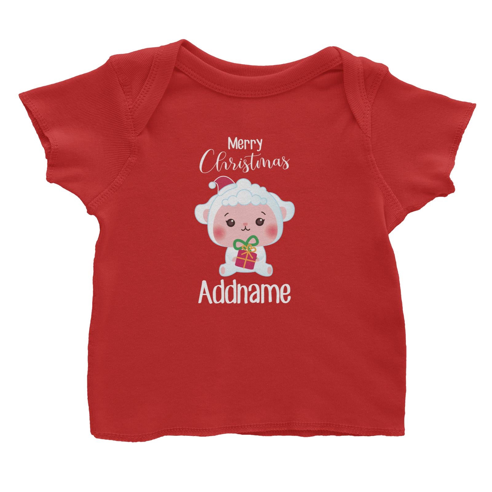 Christmas Cute Animal Series Sheep Merry Christmas Baby T-Shirt